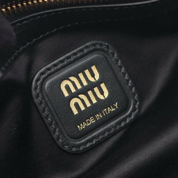 Miu Miu Shoulder Bag Leather Black - Picture 4 of 4